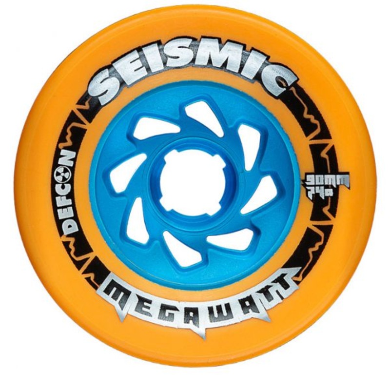 Seismic Megawatt Defcon Wheels 90x58mm 74a – Mango (Set of 4)