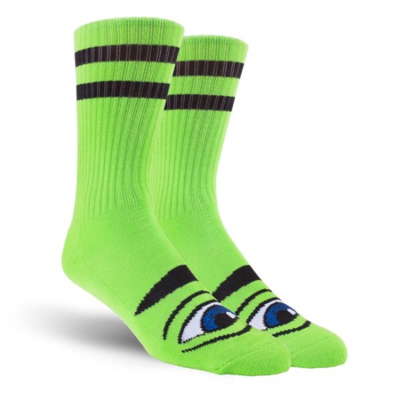 TOY MACHINE SOCKS SECT EYE 3 GREEN