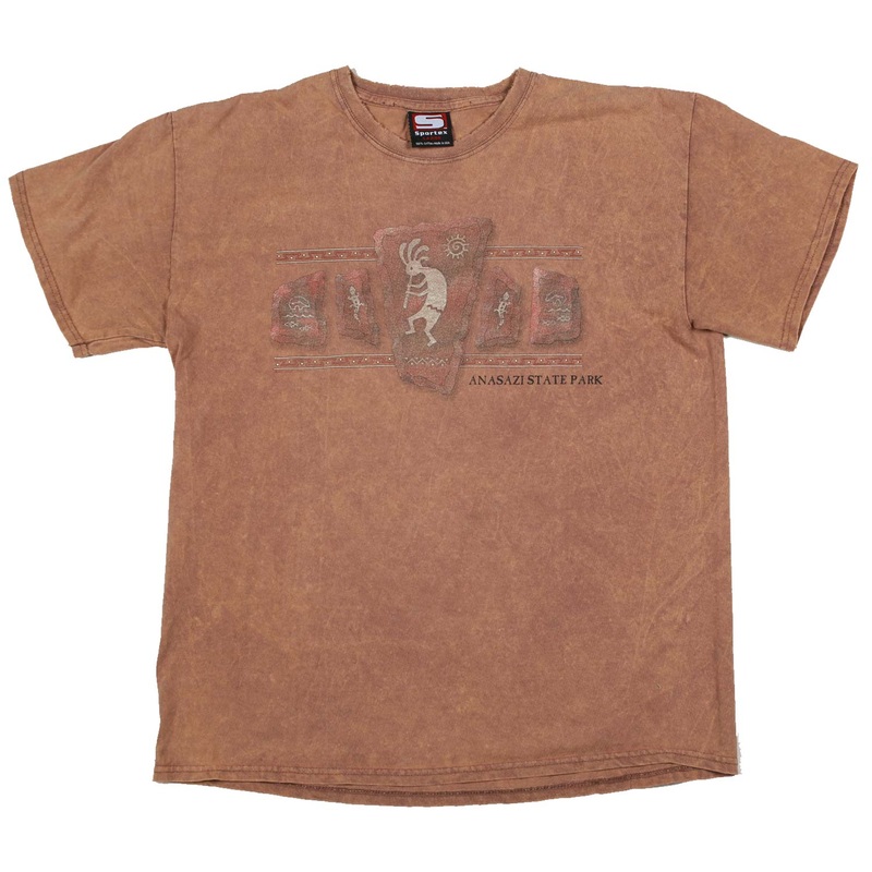 Vintage Anasazi State Park Kokopeli Tee Clay L