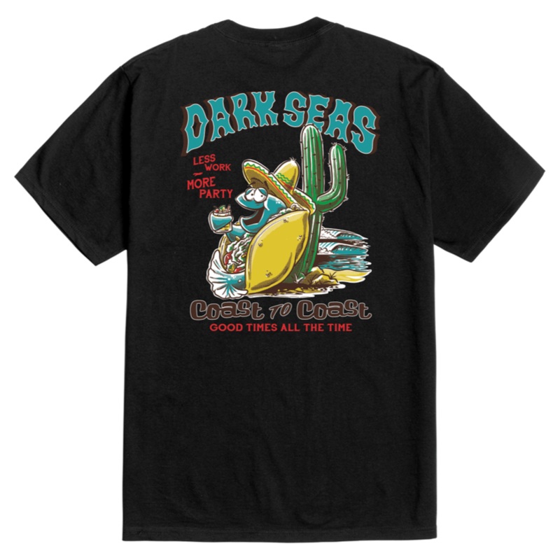 DARK SEAS MORE PARTY PREMIUM TEE BLACK MEDIUM