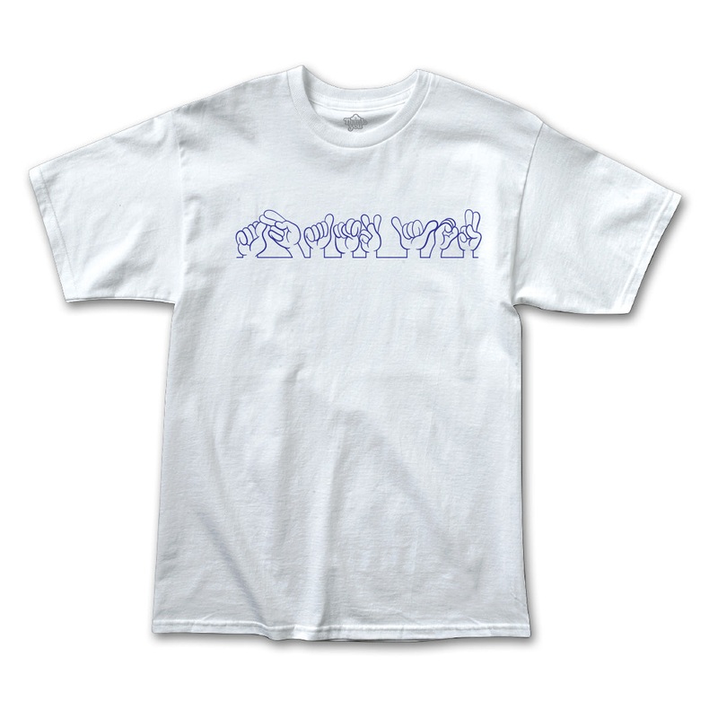 Hand Signs Tee WHITE SMALL