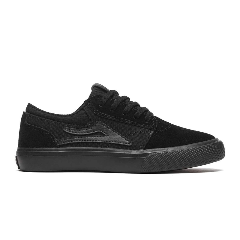 Lakai Shoes Griffin Kids – Black/Black Suede 2 Black