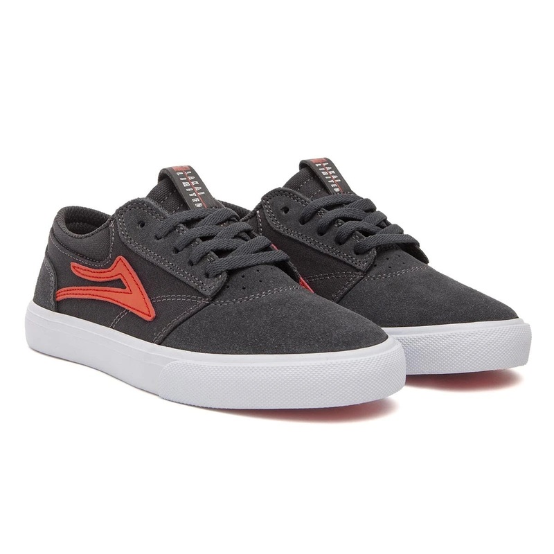 Lakai Shoes Griffin Kids – Charcoal Suede 3 Gray