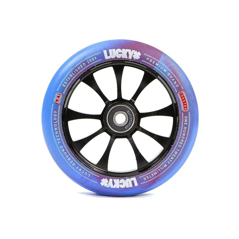 Lucky Scooter Wheels Toaster 120mm – Red/Blue Swirl