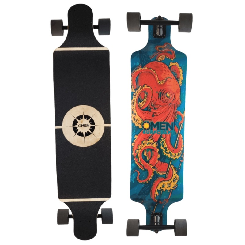 Omen: 38.5″ Dominator Kraken Longboard Complete