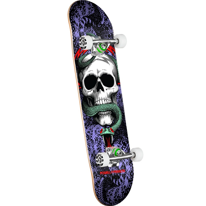 Powell Peralta Skull & Snake Birch Skateboard Complete – 7.75 Black/Purple