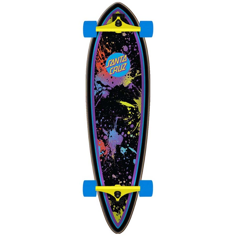 Santa Cruz Dot Splatter Pintail Longboard Complete – 9.2″