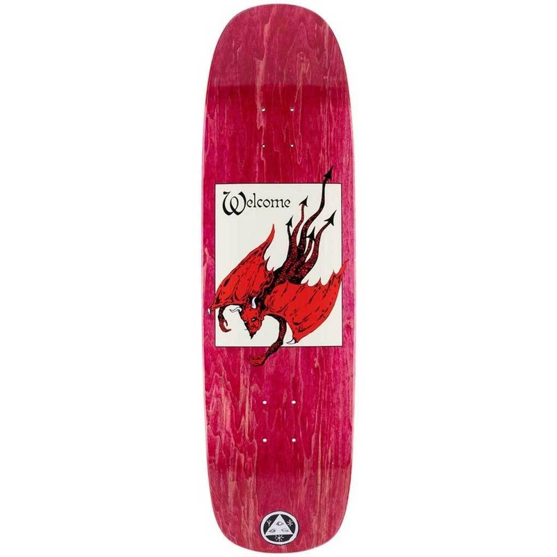 WELCOME DECK – UNHOLY DIVER ON SON OF GOLEM DARK RED STAIN (8.75″) 8.75″