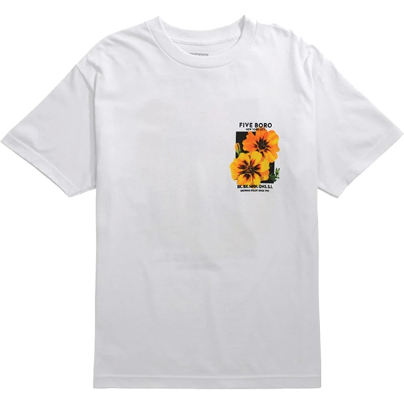 5BORO YELLOW FLOWER SS WHITE S