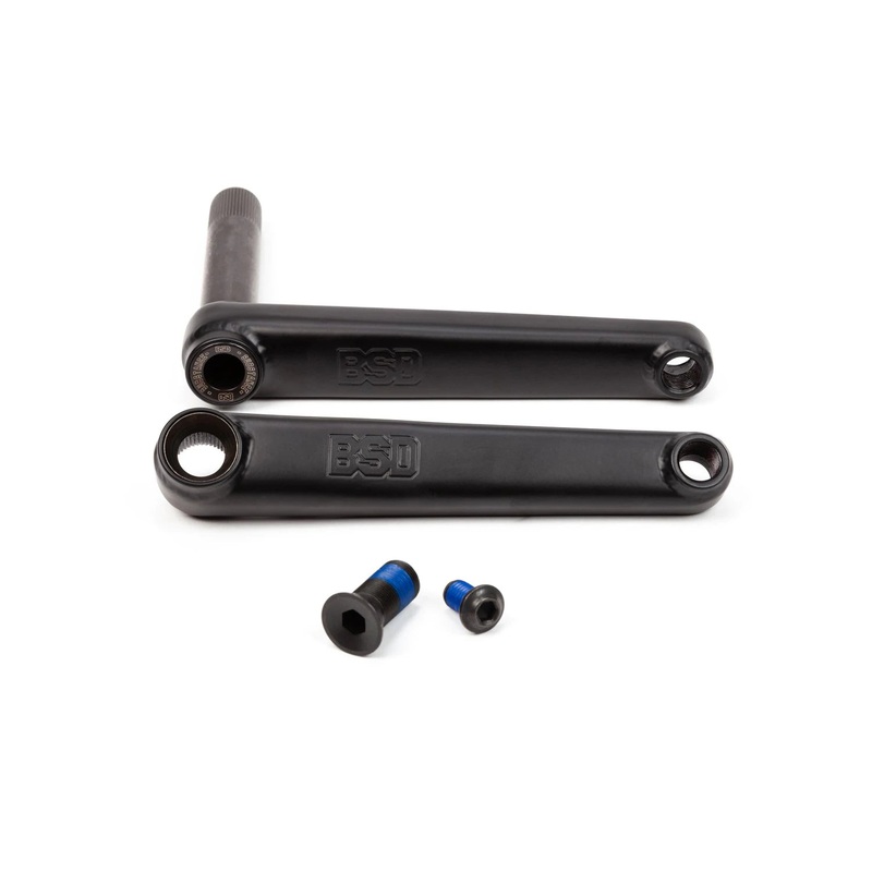 BSD BMX Substance Cranks 170mm – Flat Black