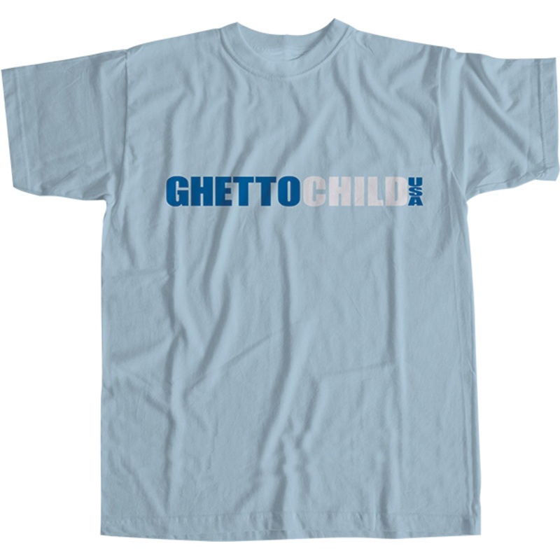GHETTO CHILD MONOTONE CLASSIC USA SS BLUE S