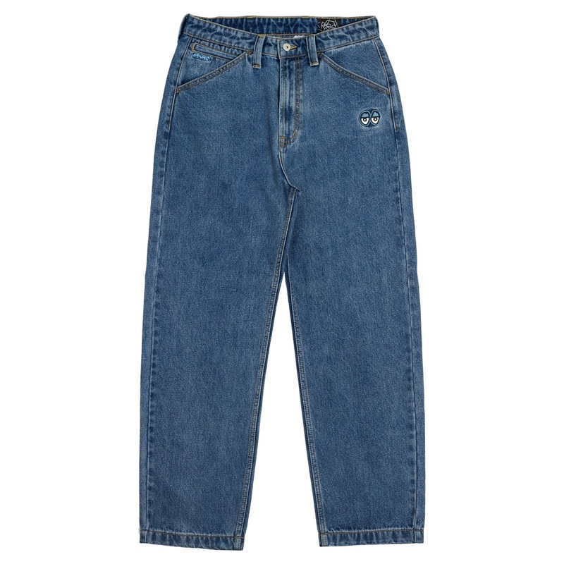 KROOKED EYES DENIM TWILL PANT MED STONE WASH MEDIUM