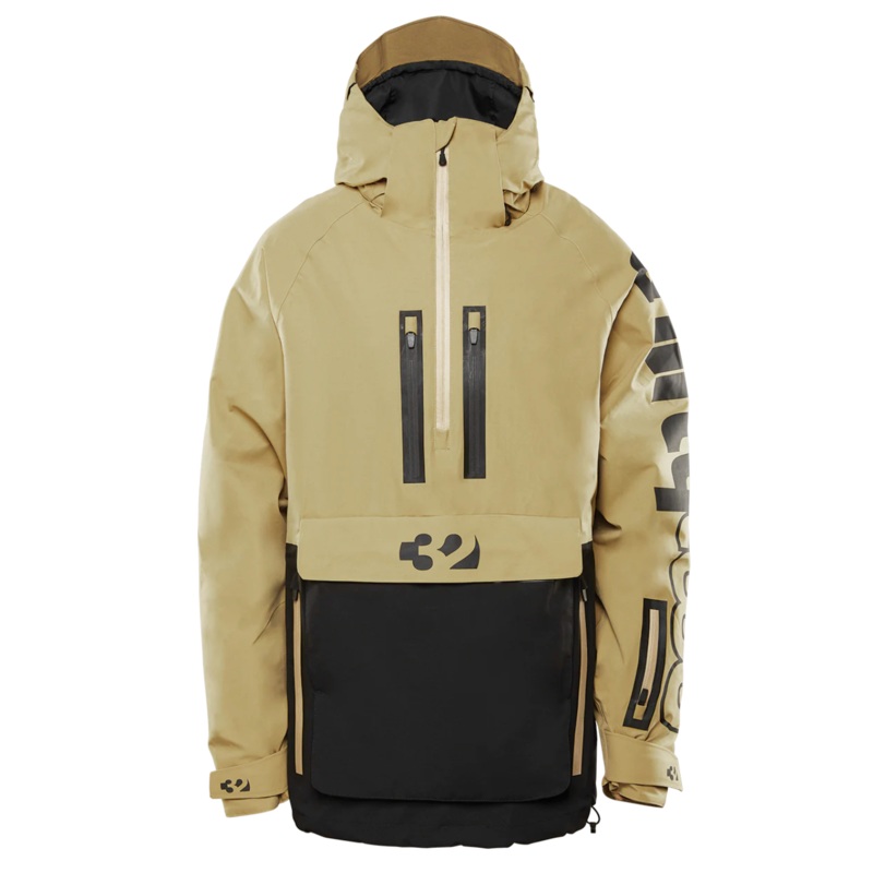 ThirtyTwo Men’s Light Anorak Jacket x JP Black/Tan Medium