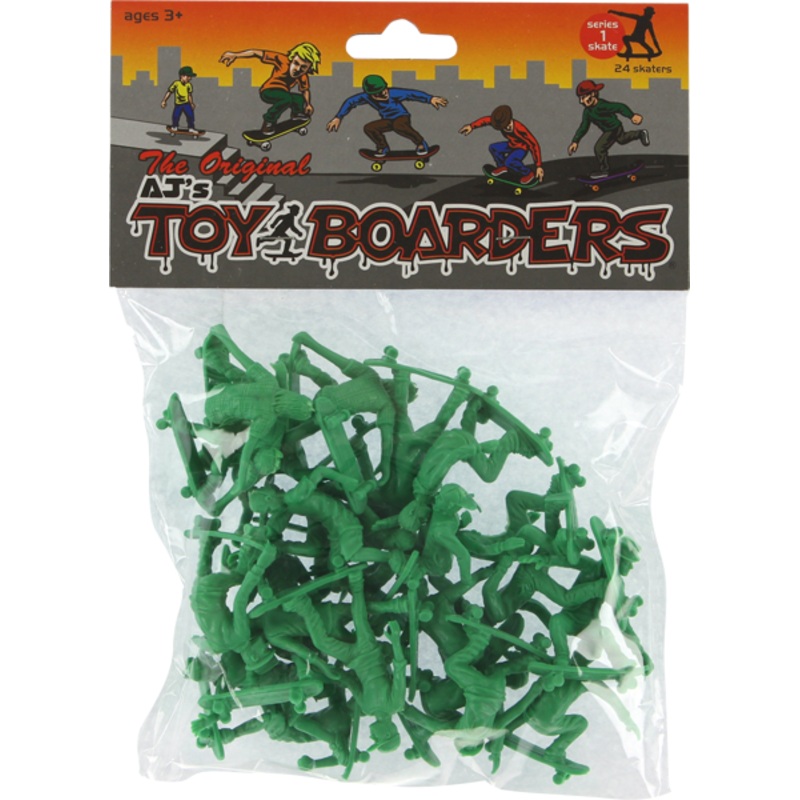 TOY BOARDERS SKATE SERIES I FIGURES GREEN 24PC
