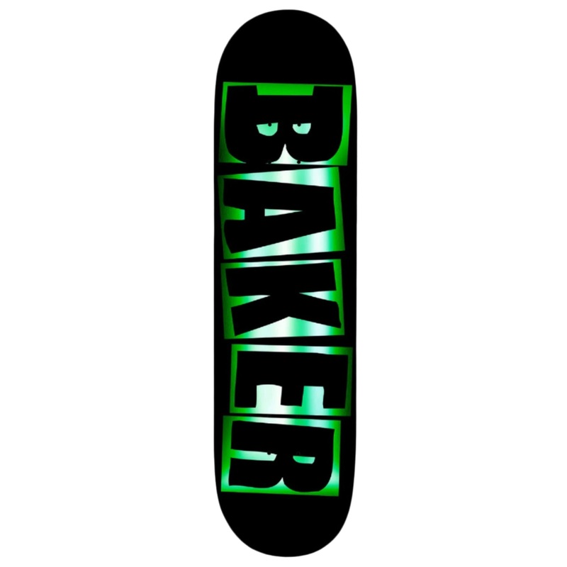 BAKER DECK – JC BRAND NAME BLACK/GREEN FOIL (8.25″) 8.25″