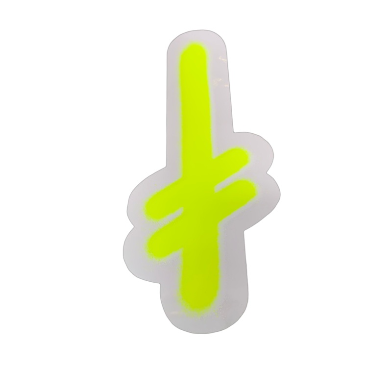 Deathwish Clear Gang Logo Assorted Sticker 4″ x 9″