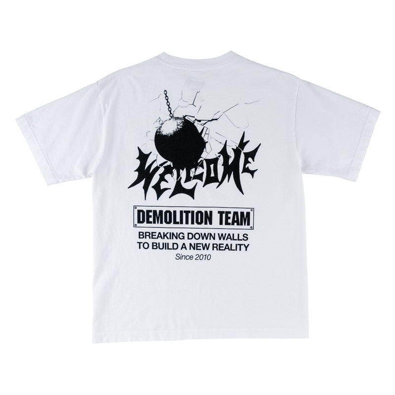Demolition Garment-Dyed Boxy Tee – White Small