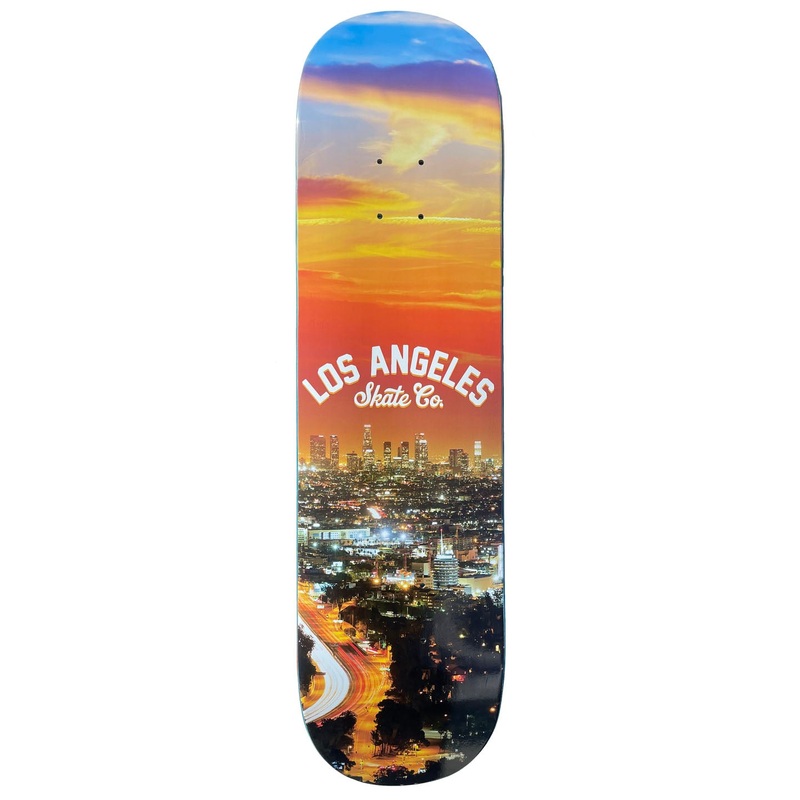 LA Skate Sunset Skyline Skateboard Deck 8