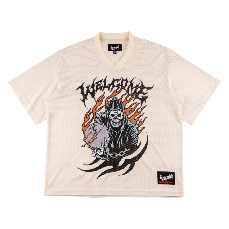 Omen Mesh Football Jersey – Bone Small