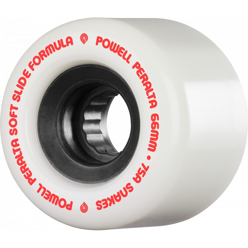 Powell Peralta Wheels Snakes 66mm 75a – White (Set of 4)