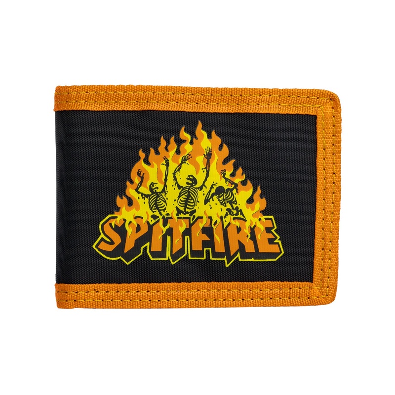 Spitfire Hellfire Bi-Fold Wallet Black/Orange