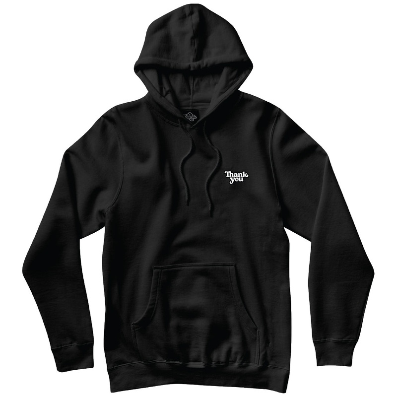 Thank You Premium Logo Hoodie BLACK SMALL