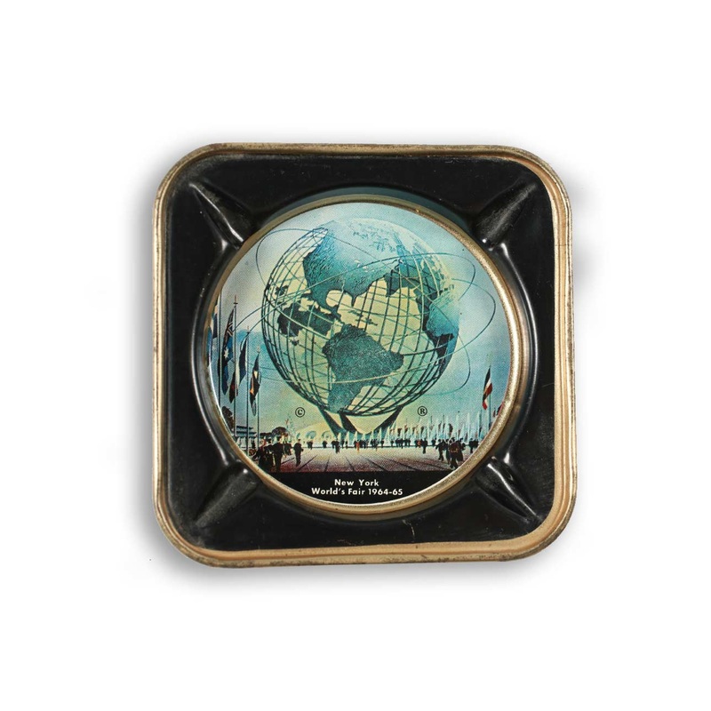 Vintage New York World’s Fair 1964 Unisphere Tin Ash Tray