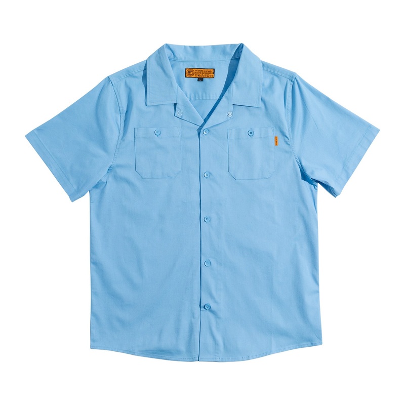 Antihero Short Sleeve Woven Hecho Por Skate Shirt S Blue