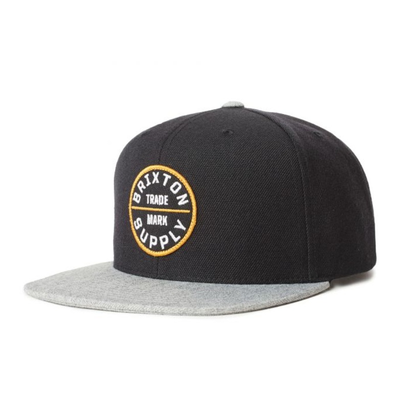 BRIXTON HAT – OATH III LIGHT HEATHER BLACK/HEATHER GREY