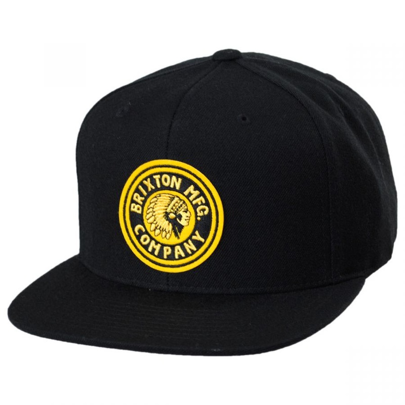BRIXTON RIVAL SNAPBACK MEDIUM PROFILE BLACK/GOLD