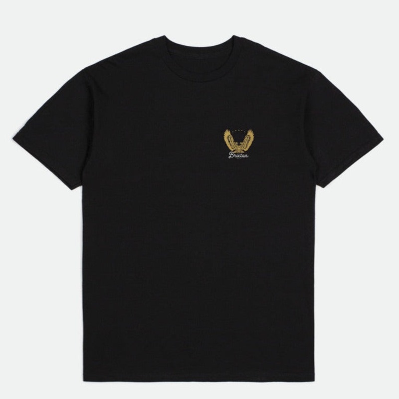 BRIXTON TALON TEE BLACK/GOLD MEDIUM