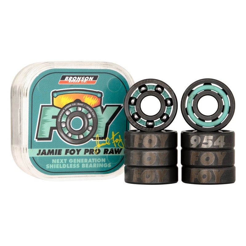 Bronson Jamie Foy Pro Skateboard Bearings – Raw (8 Pack)