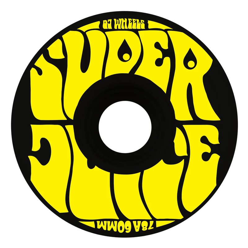 OJ Wheels Super Juice 60mm 78a – Black/Yellow (Set of 4)