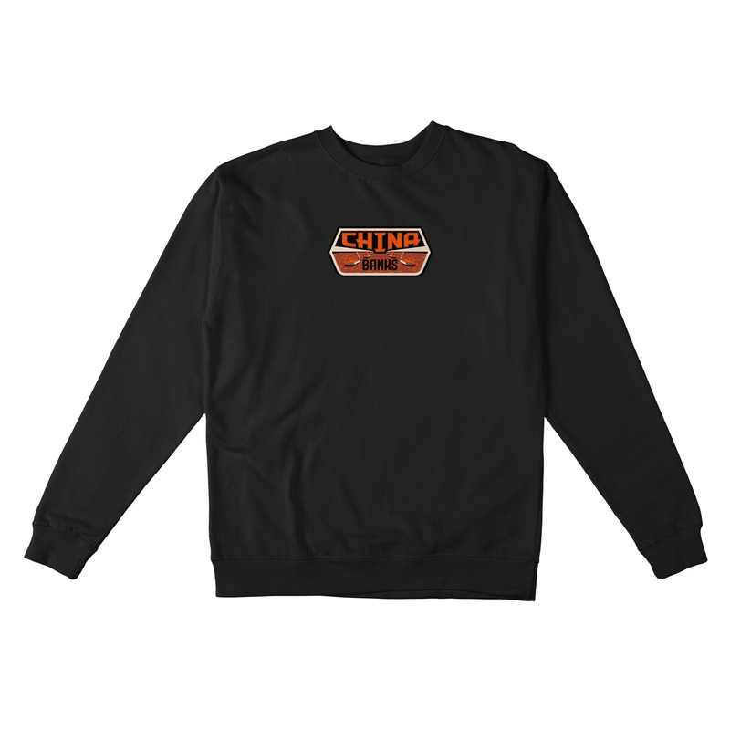 Real China Banks Crewneck Sweatshirt M Black/Multi