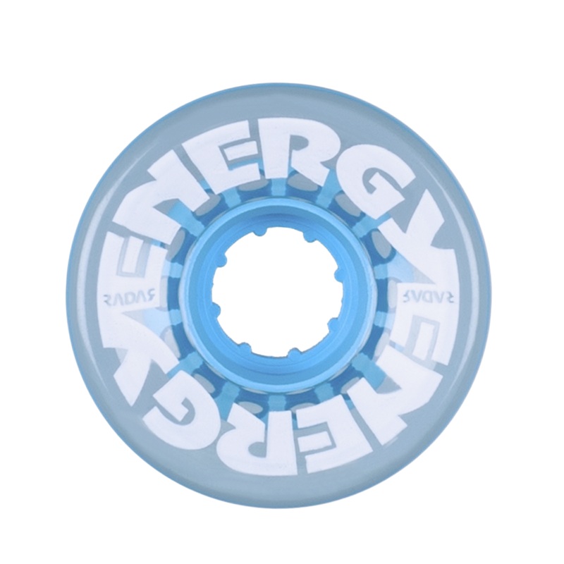 Riedell Radar Energy 78a 57mm Clear Blue (Set of 4) Roller Skate Wheels