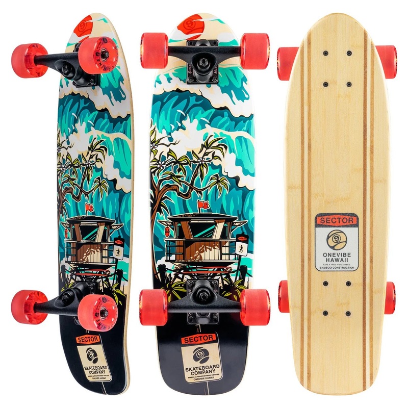 Sector 9: Bambino Shorebreak Longboard Skateboard Complete
