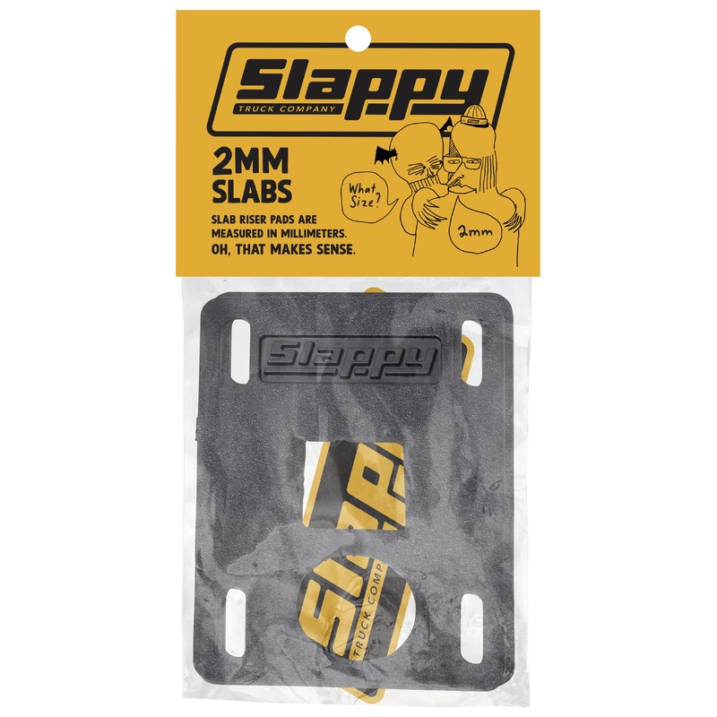 SLAPPY SLABS RISER PADS BLACK 2MM
