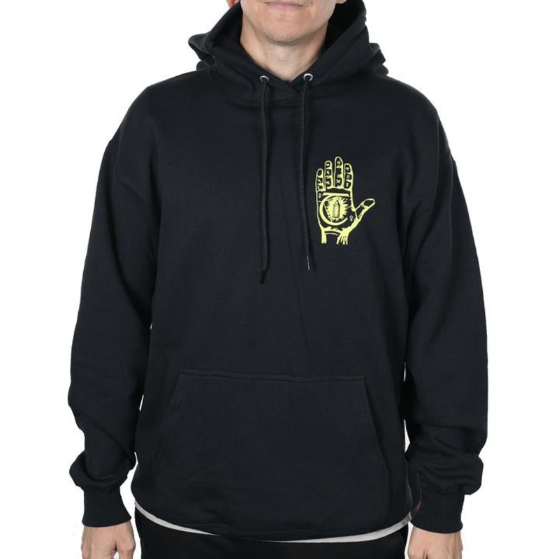 THEORIES MYSTIC ADVISOR PULLOVER BLACK/NEON GREEN MED