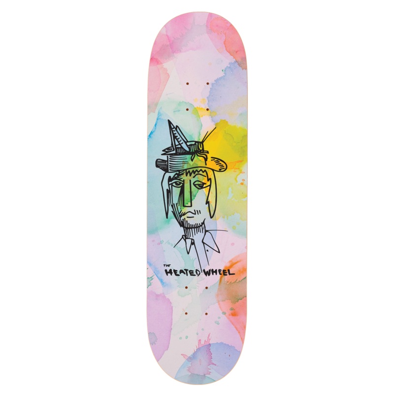 Heated Wheel – Grasshopper Guy – Skateboard Deck 8.38