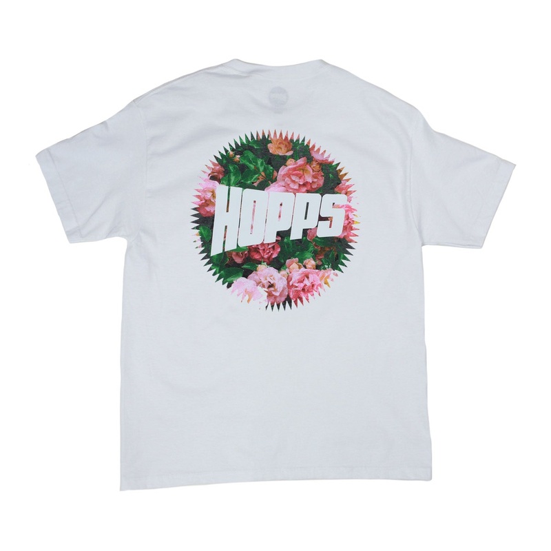 Hopps Skateboards Roses Tee White S