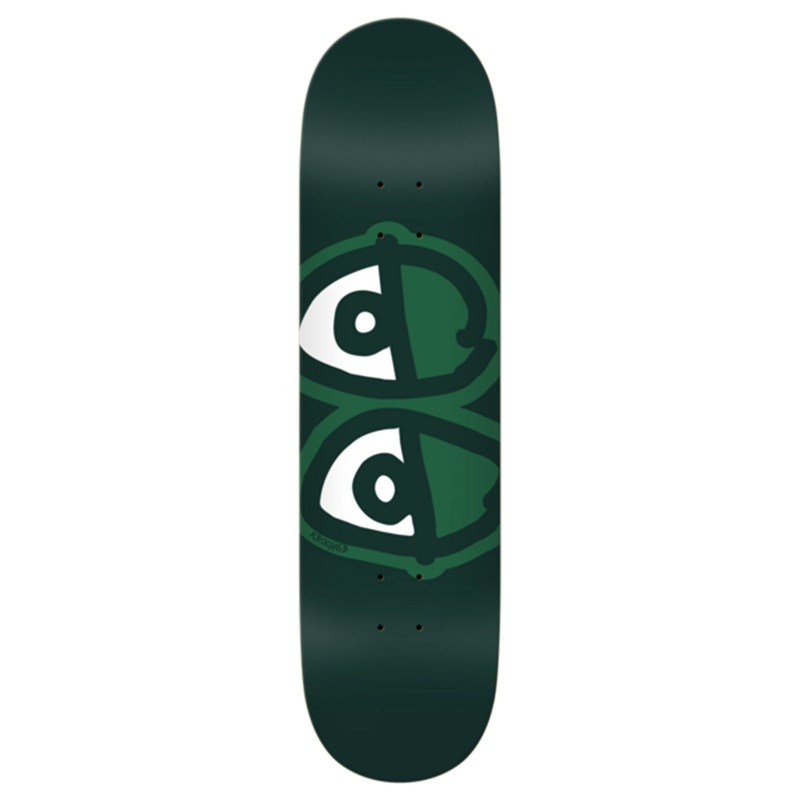KROOKED DECK – EYES TEAM EASY RIDER GREEN (8.25″) 8.25″