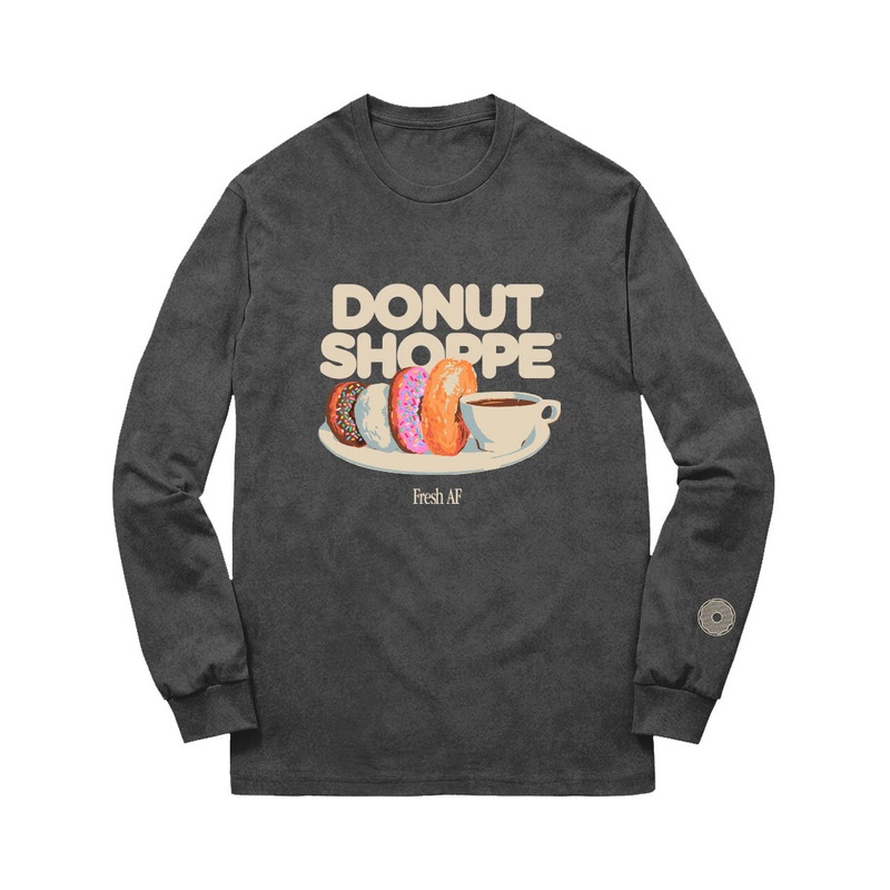 MORNING FRESHIES LONG SLEEVE T-SHIRT Vintage Black Small