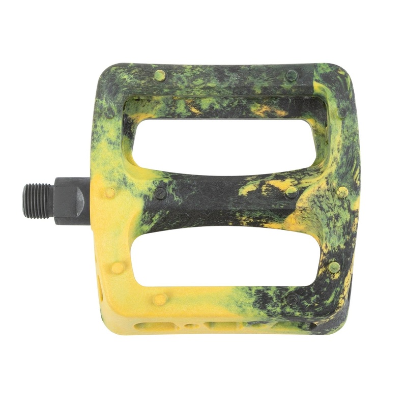 Odyssey BMX Twisted Pro PC Pedals – Mustard/Black Swirl