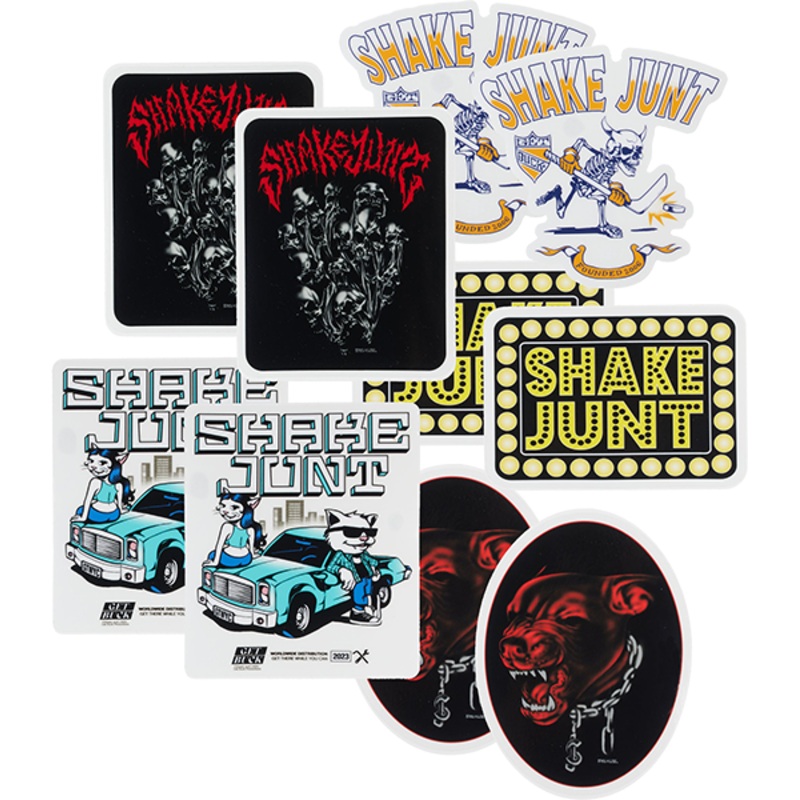 SJ 10PK SLAP SHOT STICKER ASSORTED