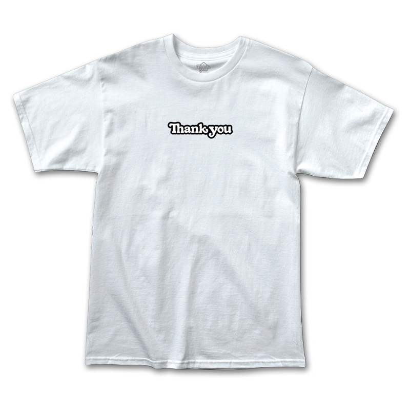 Thank You Center Logo Tee WHITE SMALL