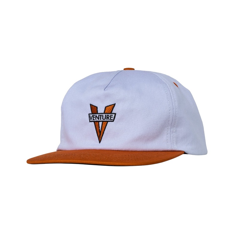 Venture Heritage Snapback Hat O/S White/Burnt Orange