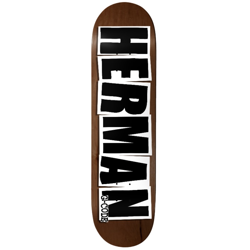 BAKER DECK BRYAN HERMAN LOGO BROWN (8.25″) 8.25″