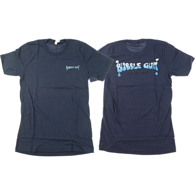 BUBBLE GUM GRADIENT BLUE LOGO SS NAVY HEATHER S