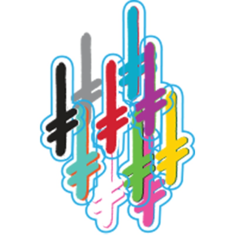 DW GANG LOGO II 5.5 DECAL SINGLE ASST.