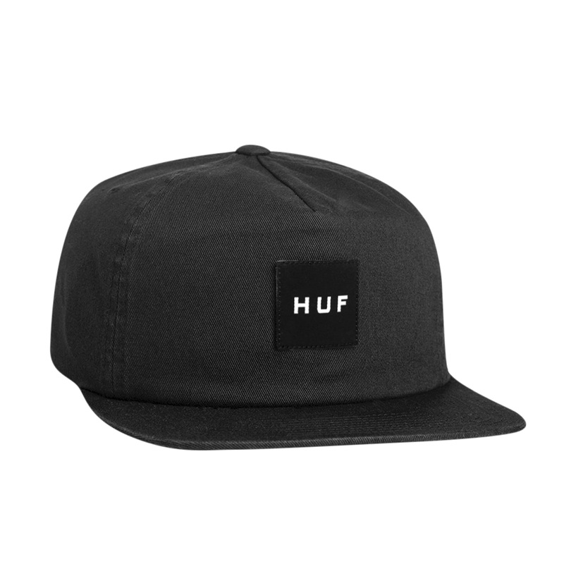 HUF ESSENTIALS BOX SNAPBACK UNSTRUCTURED BLACK